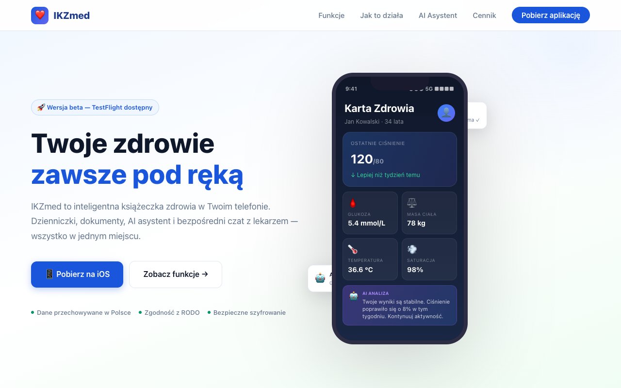 ikzmed.pl — podgląd strony